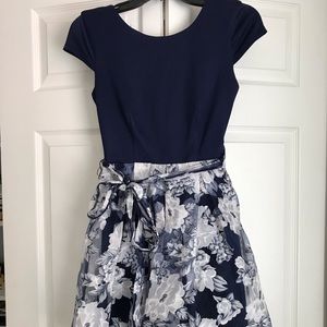 Blue Floral B. Darlin Dress